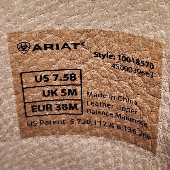 Ariat Buckle "Autry" Brown Leather Cowboy Boot Woodsmoke | Women's Size 7.5B - Picture 12 of 14